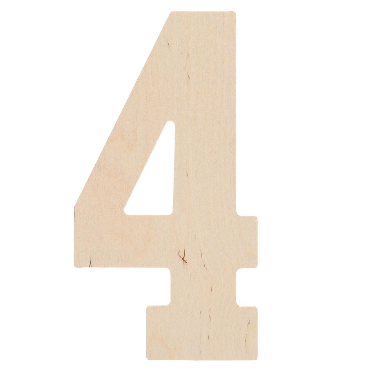 Good Wood by Leisure Arts Letter 13" No 4, Wooden Letters, Wood Letters, Wooden Letters Wall Decor, Large Wooden Letters, Wooden Letters 13 Inch, Small Wooden Letters for Crafts